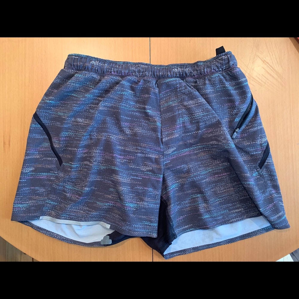 Lululemons men’s multi colored shorts